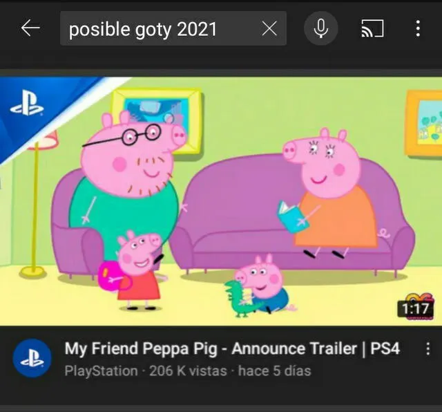 Los usuarios aprovecharon para hacer memes en referencia a la superioridad del videojuego de Peppa Pig. Foto: captura de pantalla Reddit
