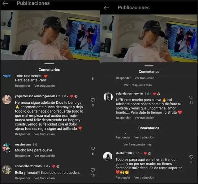 Pamela López reacciona a comentarios contra Pamela Franco. Foto: Captura Instagram   