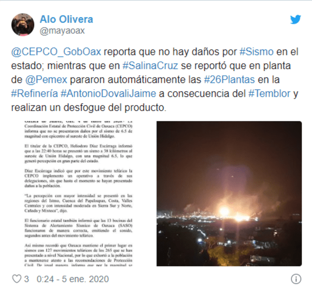Temblor con epicentro en Oaxaca provoca incendio y afectaciones en otras regiones [VIDEO]