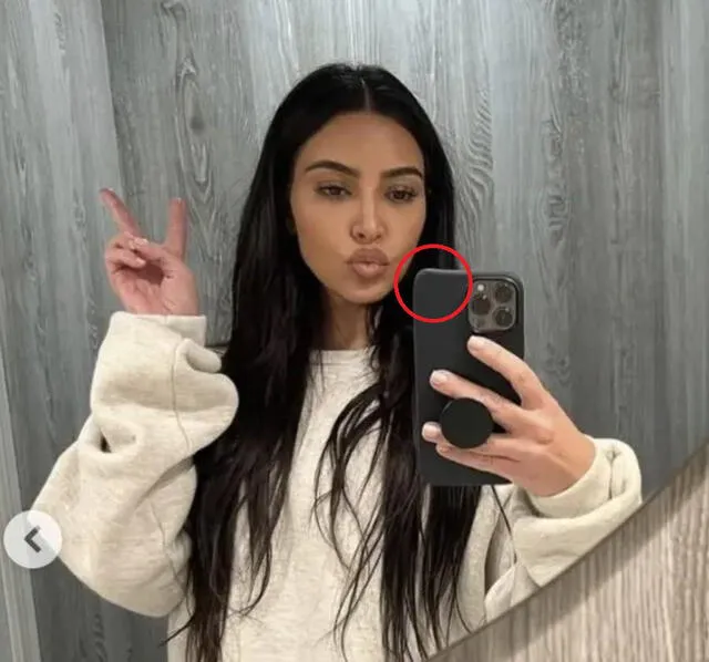 Kim Kardashian casusa polémica por abusar del retoque fotográfico. Foto: captura de Instagram