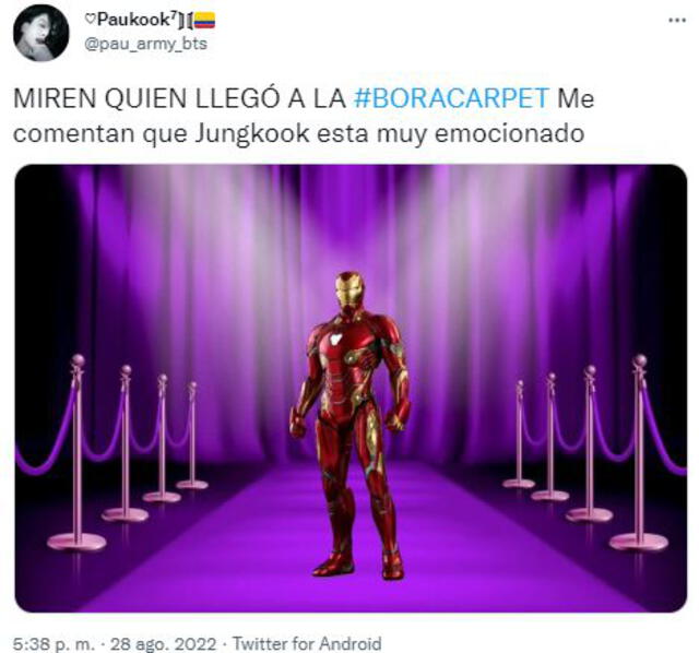 ARMY respondió a los VMAs 2022 organizando su alfombra morada