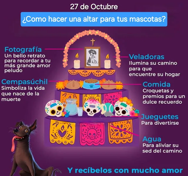  Usuario comparte en Facebook cómo realizar un altar para mascotas. Foto: Facebook/JS   