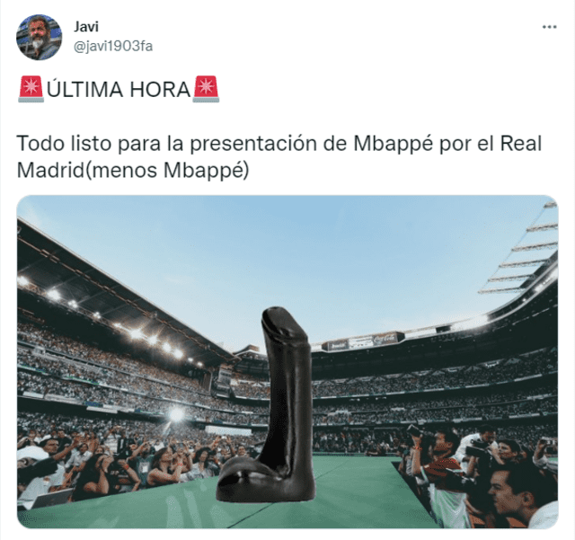 Mbappé ya no llegaría al Real Madrid para la siguiente temporada. Foto: Twitter @javi1903fa.