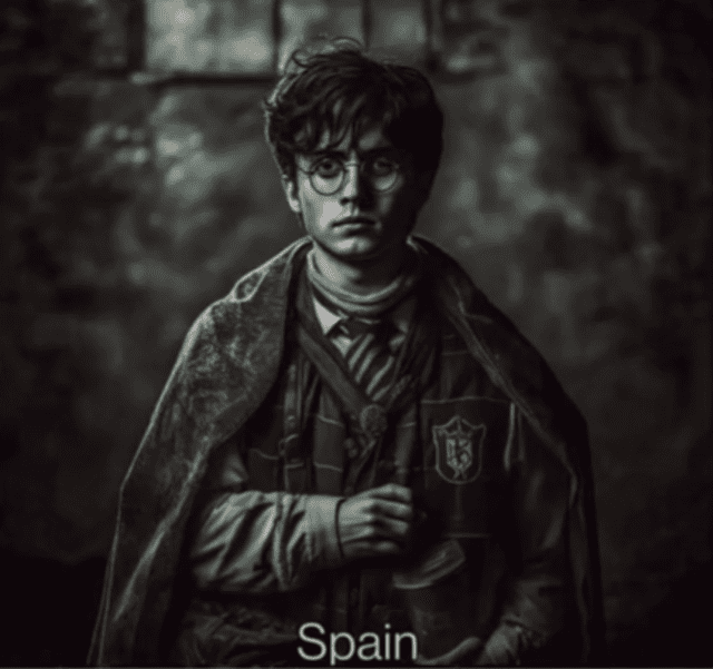 Harry potter interpretato da un attore spagnolo. Foto: screenshot / diamg di tiktok