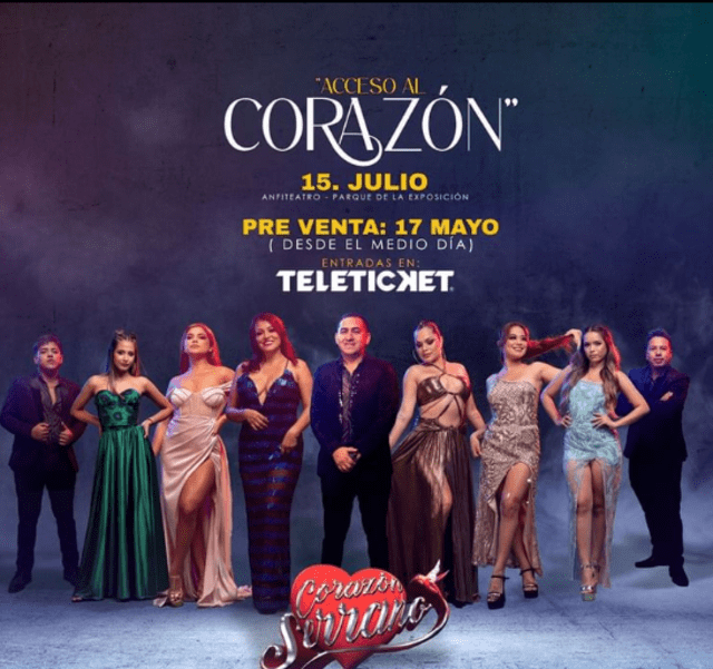  Corazón Serrano reveló que su próximo concierto contará con la presencia de artistas invitados. Foto: Instagram/ Corazón Serrano   