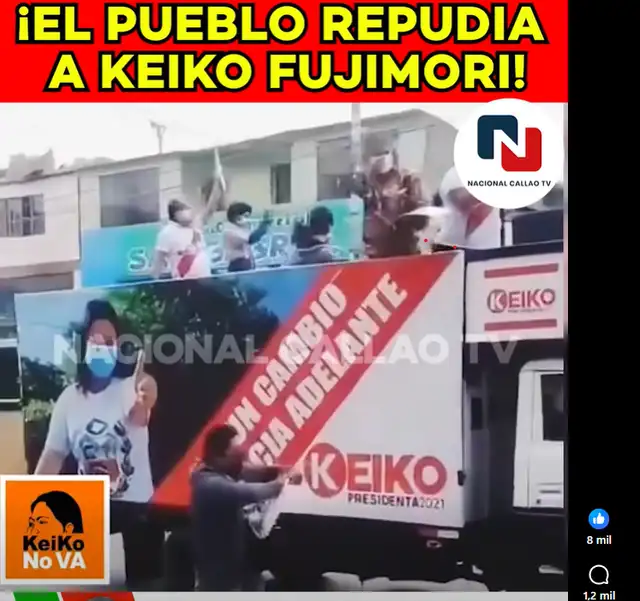 Video sobre candidata a la presidencia no es actual. Foto: Facebook   