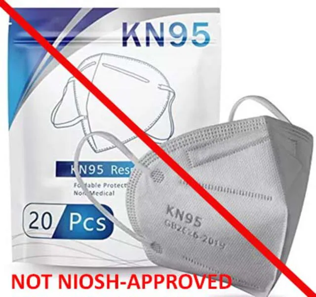 La compañía Chengde Technology Co., según los CDC, "está haciendo un uso indebido de la información de prueba de NIOSH con respecto a las mascarillas faciales Gosbuy KN95". Foto: CDC