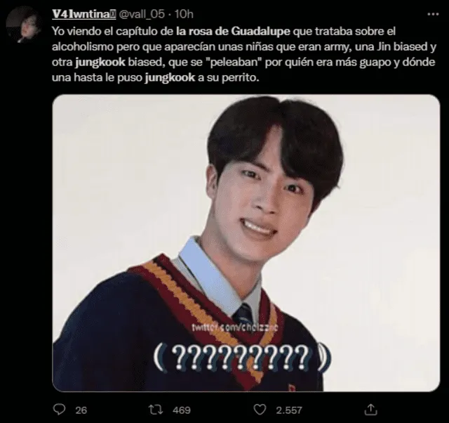 BTS, Jungkook, Jin, La rosa de Guadalupe