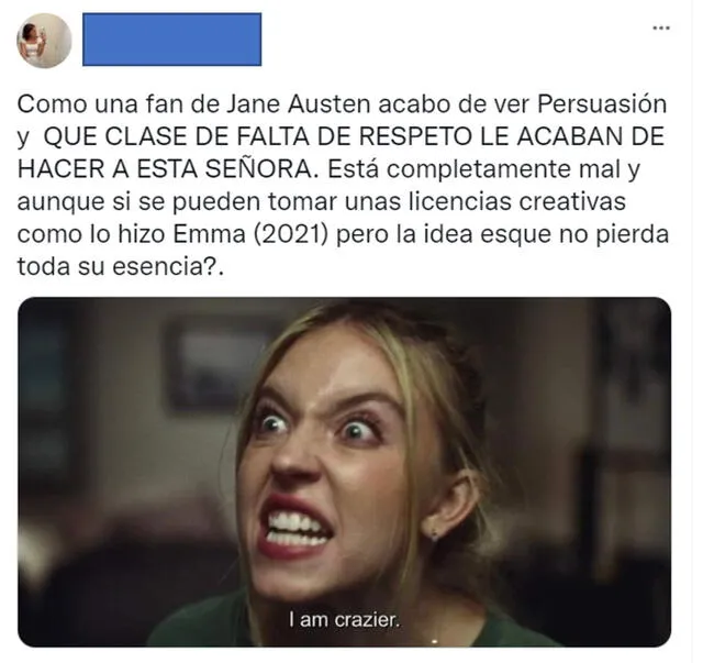 Usuarios de Twitter reaccionan a la adaptación de Netflix de “Persuasión”