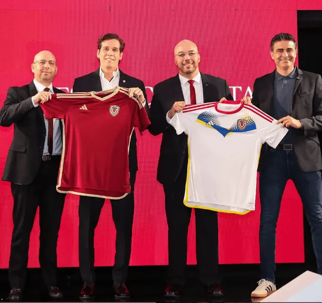  La nueva camiseta de la Vinotinto fue presentada este martes 27 de febrero. Foto: Federación Venezolana de Fútbol/Instagram   