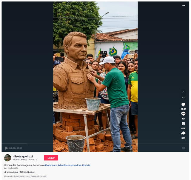 <em>Primer registro del video viral en la web. Foto: captura de TikTok</em> <em>Primer registro del video viral en la web. Foto: captura de TikTok</em>