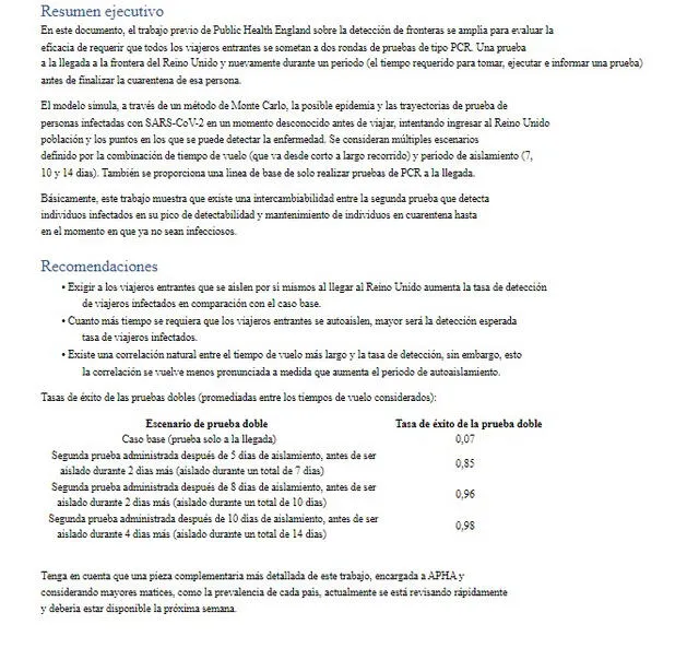 Documento traducido al español. Foto: captura en Google.