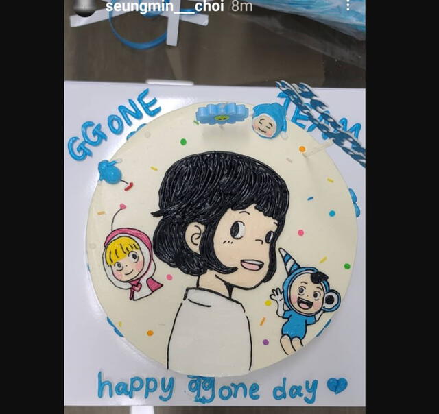 Staff de Kim Go Eun preparó diseño de Yumi's cells en su pastel de cumpleaños. Foto: Instagram