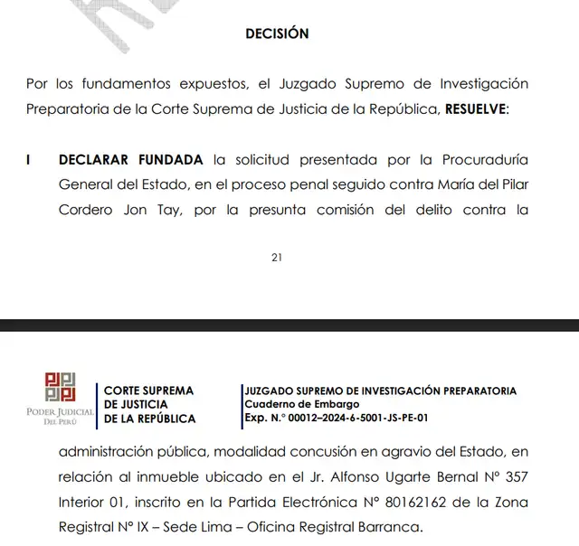 Foto: Poder Judicial   