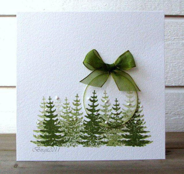 Postal de Navidad con acuarelas. Foto: Pinterest Postal de Navidad con acuarelas. Foto: Pinterest