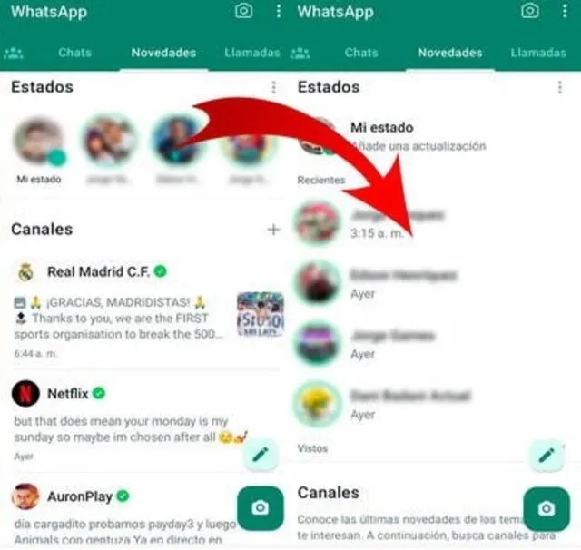 Cómo quitar los “canales de WhatsApp” y volver a como estaba antes 