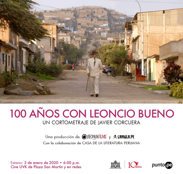 Afiche documental Leoncio Bueno.