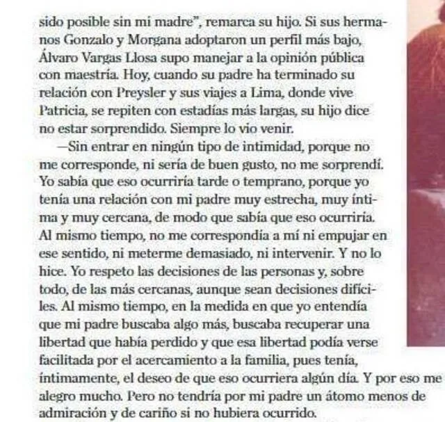  Álvaro Vargas Llosa publicó la entrevista que le hizo la Revista Ya a través de sus redes sociales. Foto: captura Twitter/Álvaro Vargas Llosa   