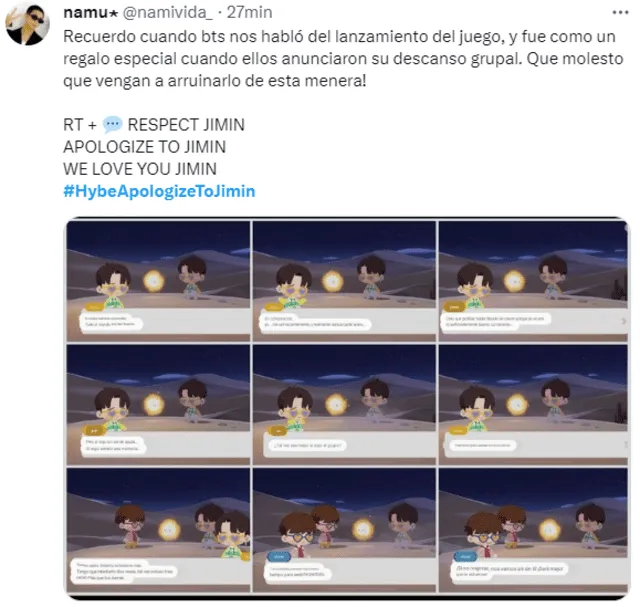 ARMY reacciona tras nueva actualización del juego 'BTS: Island in the SEOM'. Foto: captura Twitter ARMY reacciona tras nueva actualización del juego 'BTS: Island in the SEOM'. Foto: captura Twitter