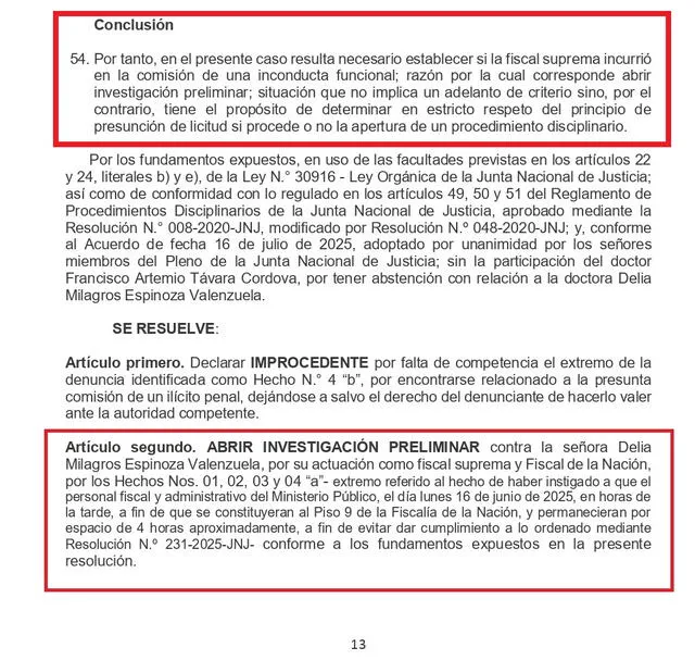 JNJ abre investigación contra Delia Espinoza. Foto: X   