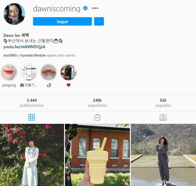 Instagram oficial de DawnLee. Foto: @dawniscoming