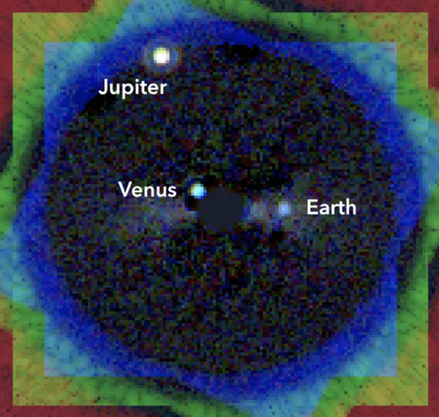 Gracias a los instrumentos de LUVOIR-A, así se vería el sistema solar a una distancia de 41 años luz. Foto: LUVOIR