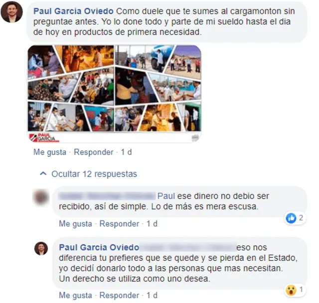 Comentarios de Paul García.