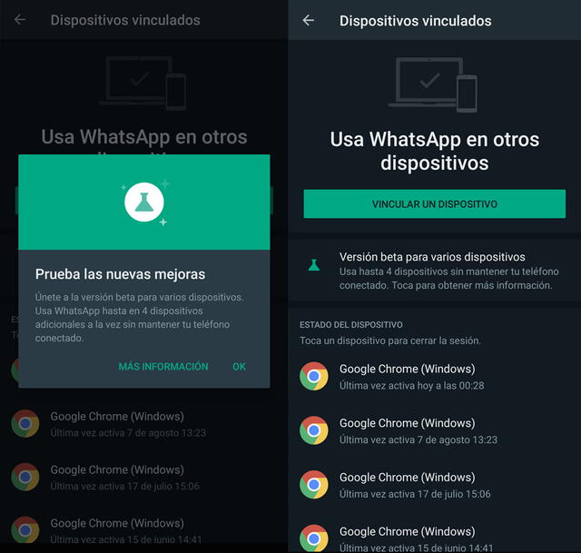 Invitación para unirse a la beta de WhatsApp