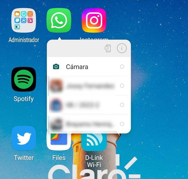 Icono de WhatsApp en Android