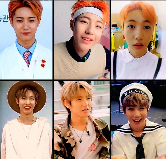 Durante su evolución Renjun ha experimentado con diferentes estilos en el color de su cabello. Durante su evolución Renjun ha experimentado con diferentes estilos en el color de su cabello.