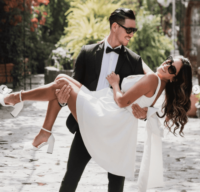 Melissa Paredes y Anthony Aranda disfrutaron en su sesión de fotos previo a su matrimonio. Foto: Instagram   