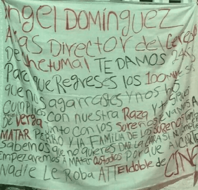 El mensaje del CJNG hacia Ángel Domínguez es muy claro.