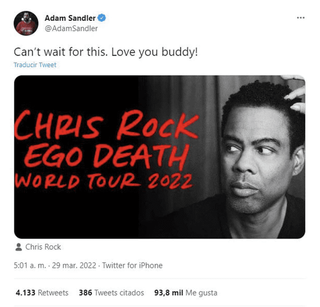 Chris Rock forma parte de varias películas de Adam Sandler