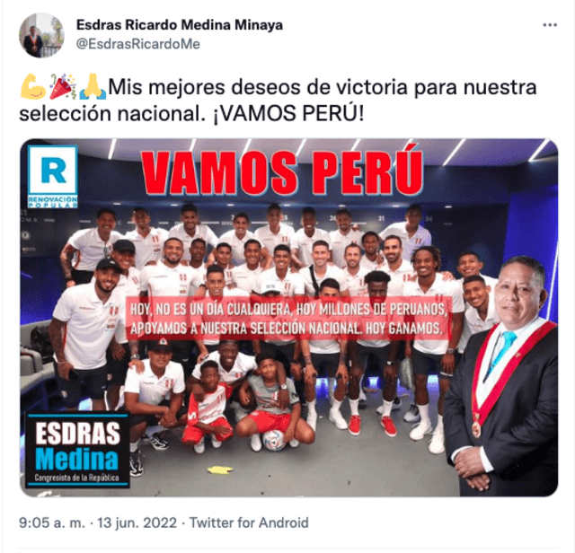 Twitter de Esdras Medina
