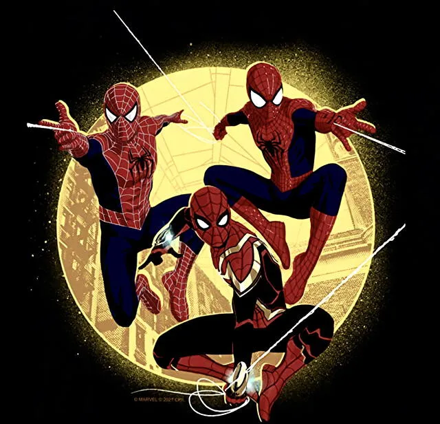 Nueva ilustración de Spider-Man: no way home. Foto: Twitter/@spideysnews