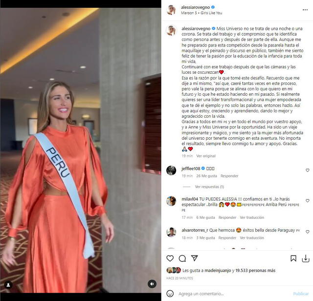 Alessia Rovegno se luce en los interiores del Miss Universo 2022