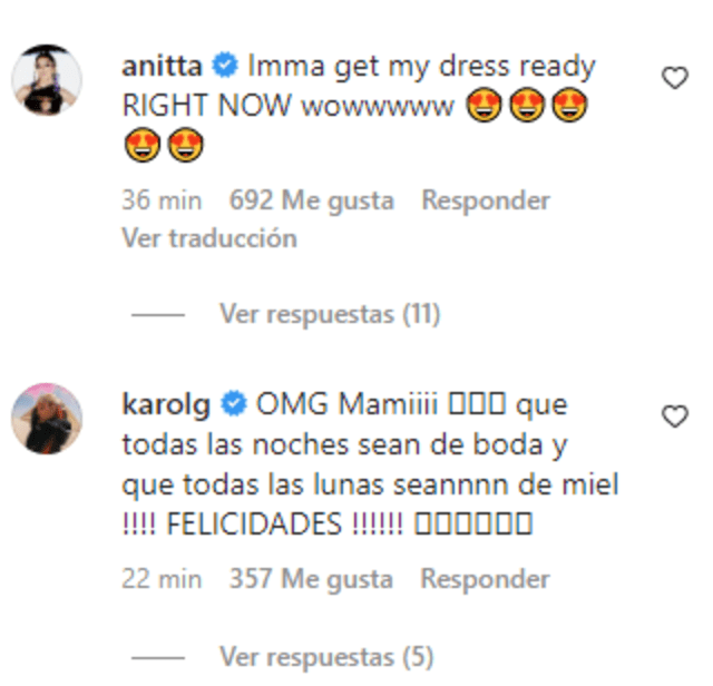 Los comentarios de las amigas de Becky G.