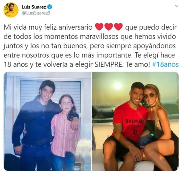 Uruguay vs Chile: Luis Suárez le dejó un emocionante mensaje a su novia