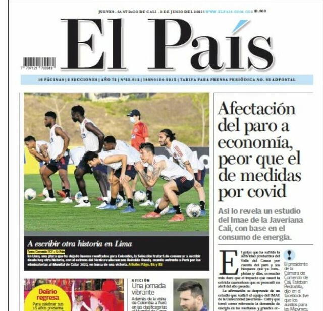 Publicación de El País.