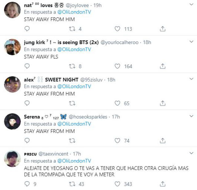 ATINY y ARMY reaccionan a la publicación de Oli London