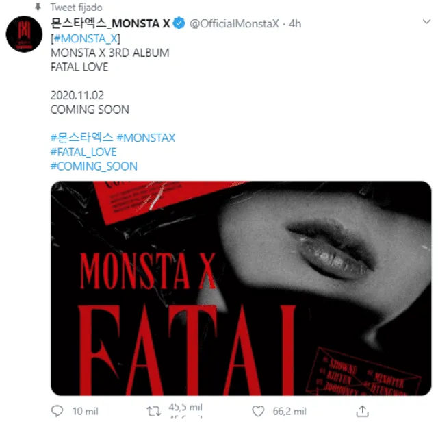 MONSTA X, Fatal love