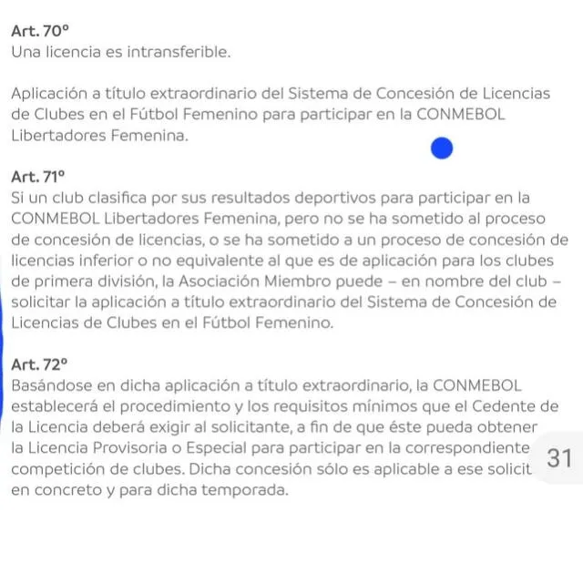 Reglamento de Licencias De Clubes en el Futbol Peruano De la Confederacion Sudamericana de Futbol. Foto: Conmebol