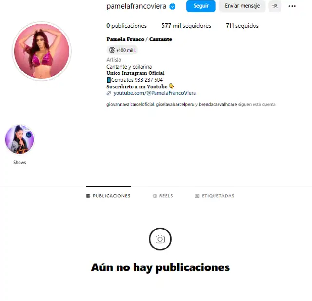 Pamela Franco aún no ha confirmado el fin de su relación con Christian Domínguez. Foto: Instagram/Pamela Franco Pamela Franco aún no ha confirmado el fin de su relación con Christian Domínguez. Foto: Instagram/Pamela Franco