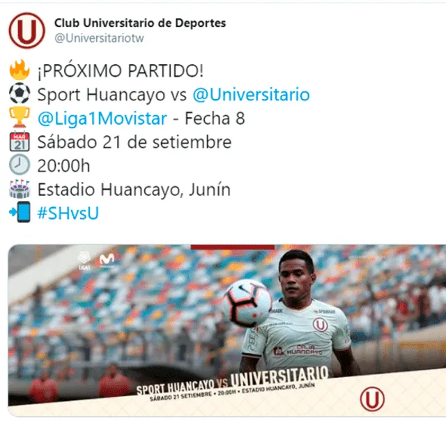Universitario de Deportes vs Sport Huancayo EN VIVO por la Liga 1