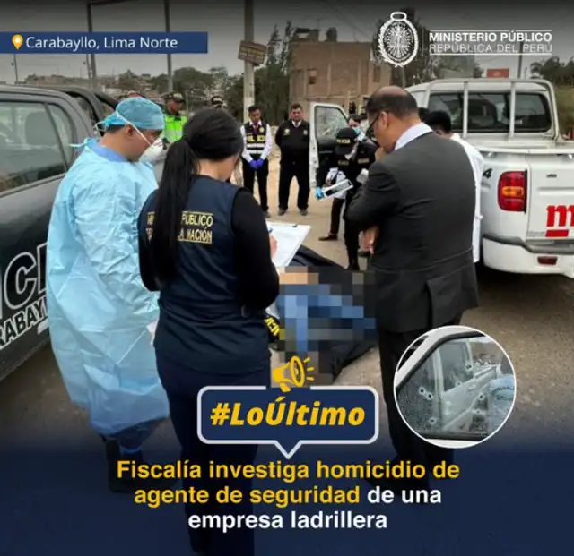 Investigación del Ministerio Público. Foto: X   