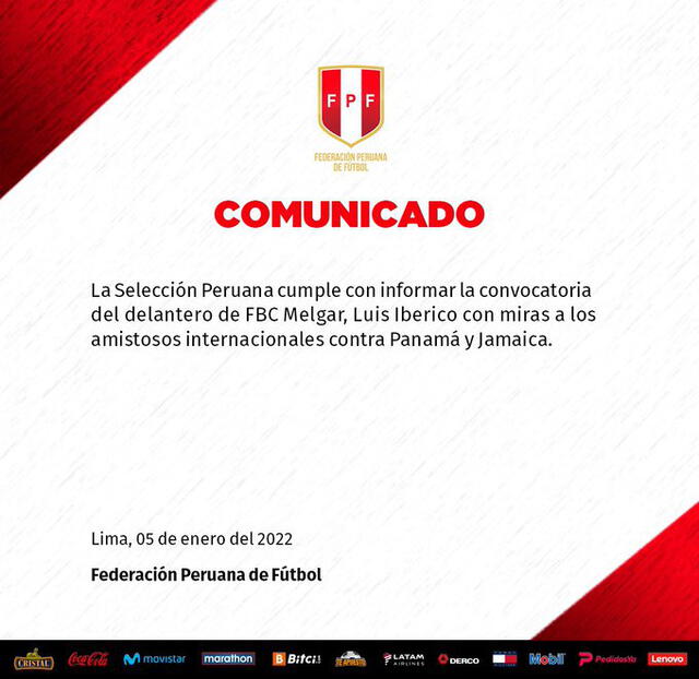 Convocatoria de Luis Iberico a la selección peruana