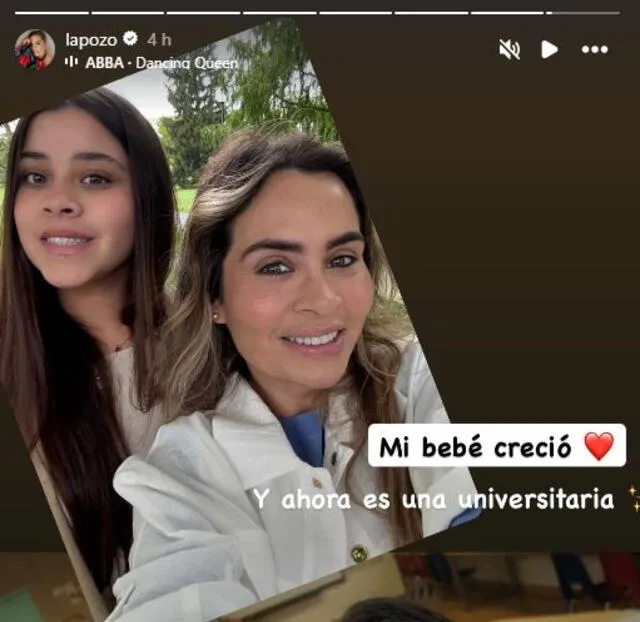 Ethel Pozo se conmueve por su hija.   