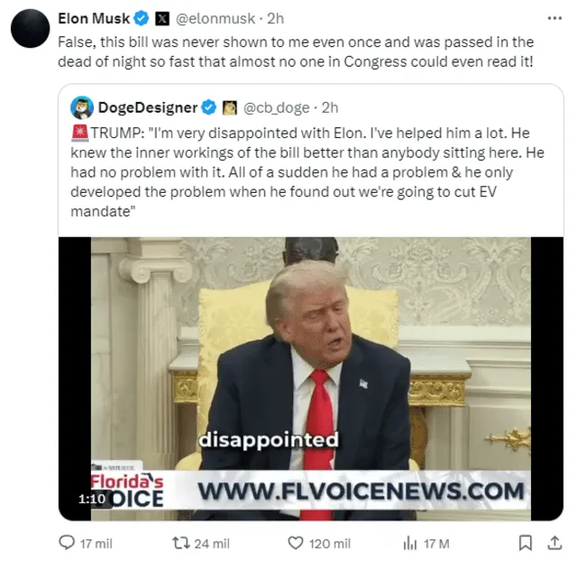 Trump calls out Elon Musk over GOP tax bill fallout, while Musk fires back claiming he never even saw the bill; sparking a fiery political tech clash on X. Photo: Elon Musk X account Trump calls out Elon Musk over GOP tax bill fallout, while Musk fires back claiming he never even saw the bill; sparking a fiery political tech clash on X. Photo: Elon Musk X account