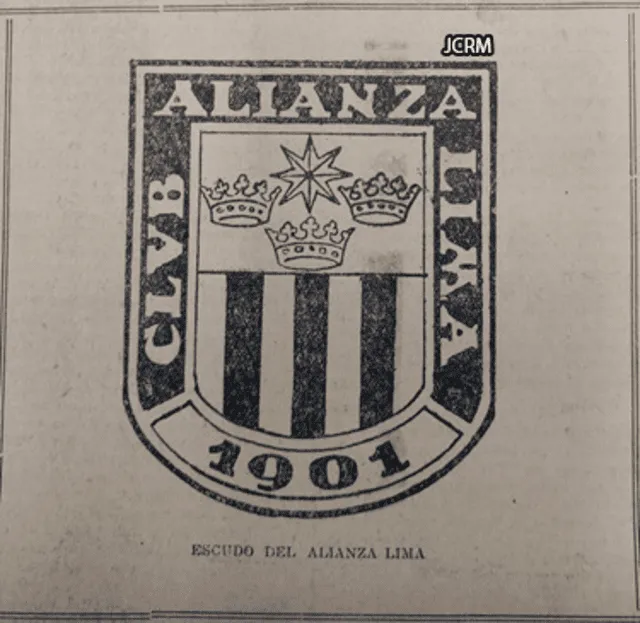 Escudo de Alianza Lima de 1930. Foto: Twitter/Legado Aliancista.   