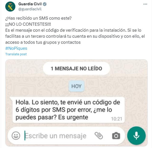  Varias entidades ya han alertado de esta modalidad de robo de WhatsApp. Foto: kaspersky   